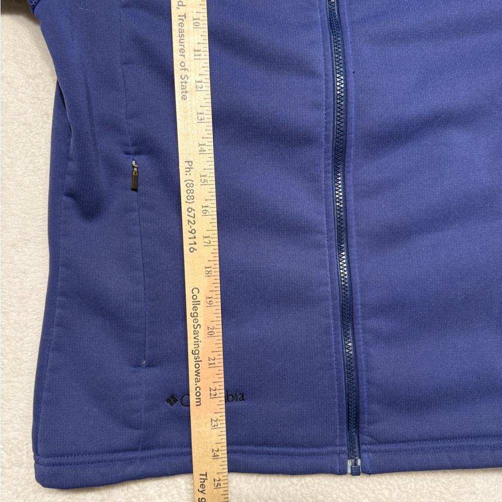Columbia Women’s Full-Zip Jacket Blue Lightweight High Neck Contoured Fit Size M - Picture 16 of 16